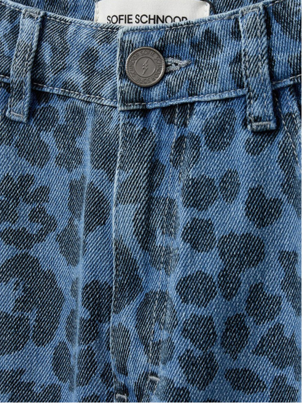 Sofie Schnoor Modre ženske vzorčaste kavbojke Sofie Schnoor