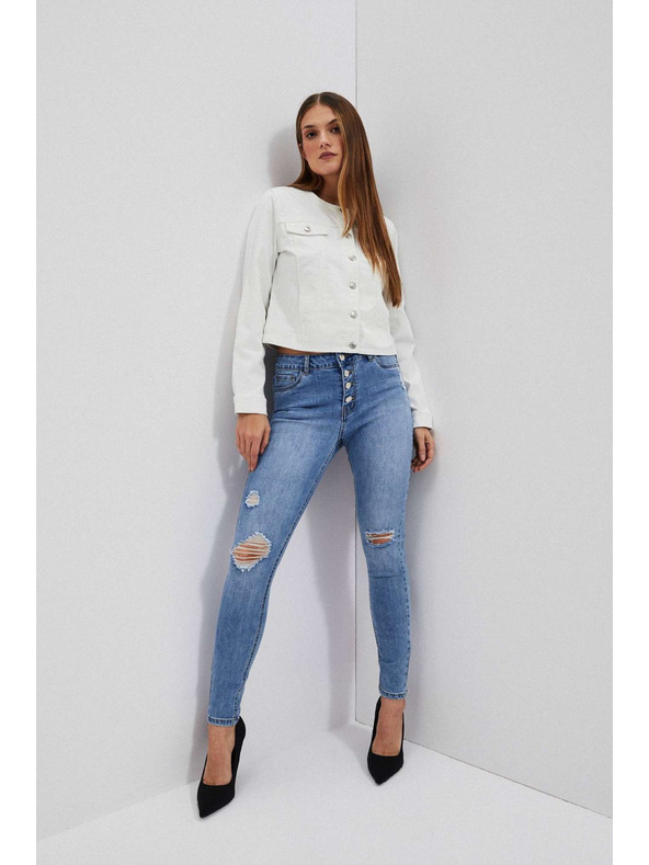 Moodo Ženske jeans hlače Moodo – svetlo modre