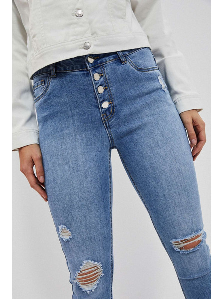 Moodo Ženske jeans hlače Moodo – svetlo modre