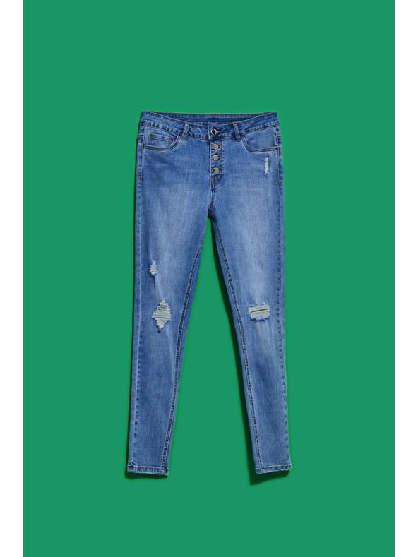 Moodo Ženske jeans hlače Moodo – svetlo modre