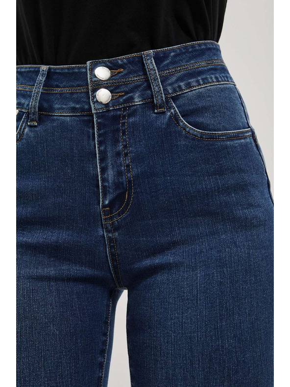 Moodo Ženske kavbojke Moodo – temno mornarsko modre