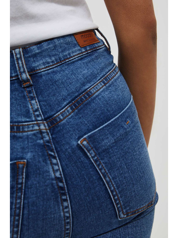 Moodo Ženske jeans hlače Moodo – temno modre