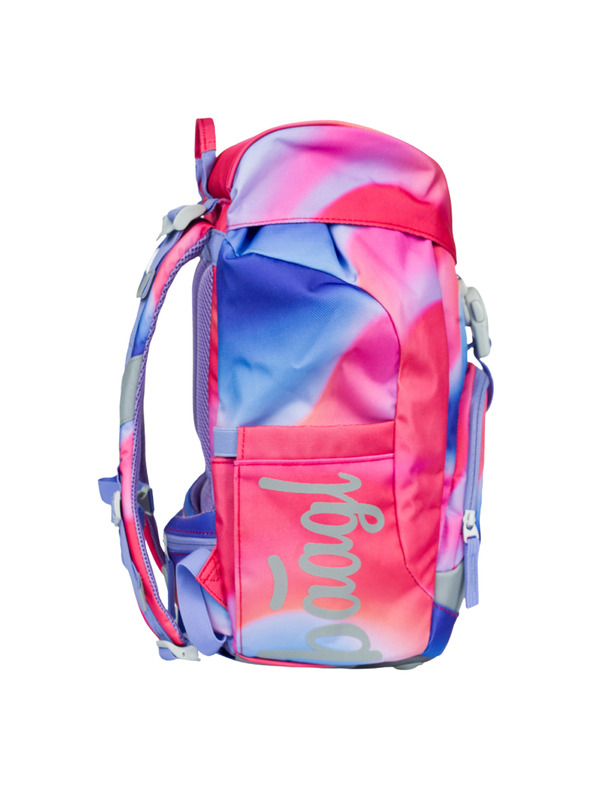 BAAGL  BAAGL 5 SET Airy Mavrica rdeča: nahrbtnik, peresnica, vrečka, mapa, škatla