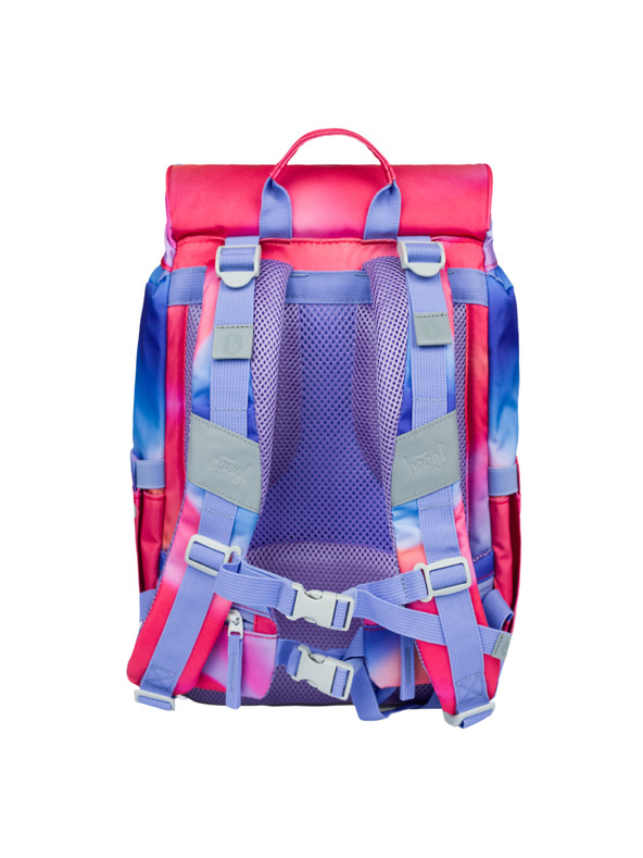 BAAGL  BAAGL 5 SET Airy Mavrica rdeča: nahrbtnik, peresnica, vrečka, mapa, škatla