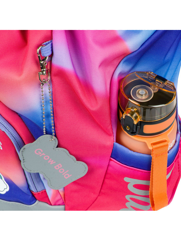 BAAGL  BAAGL 5 SET Airy Mavrica rdeča: nahrbtnik, peresnica, vrečka, mapa, škatla