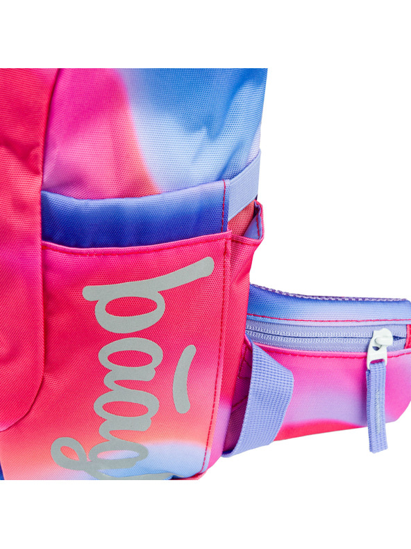 BAAGL  BAAGL 5 SET Airy Mavrica rdeča: nahrbtnik, peresnica, vrečka, mapa, škatla