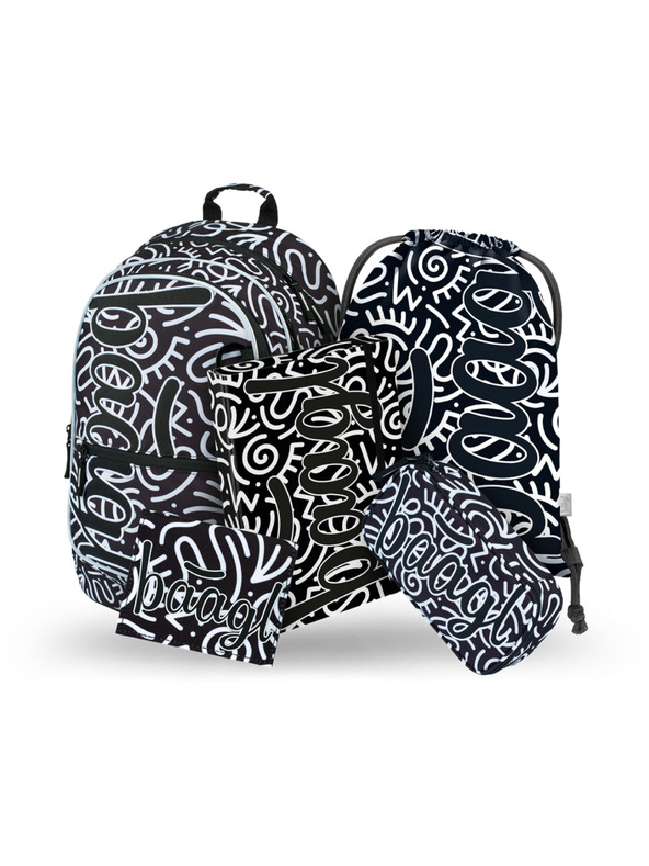 BAAGL  BAAGL 5 SET Core Element: nahrbtnik, peresnica, vrečka, mapa, denarnica