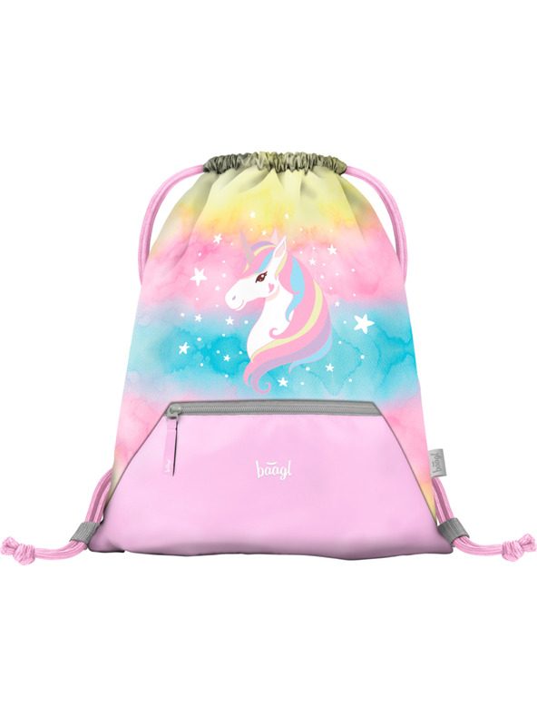 BAAGL  BAAGL Vrečka z žepom Rainbow Unicorn