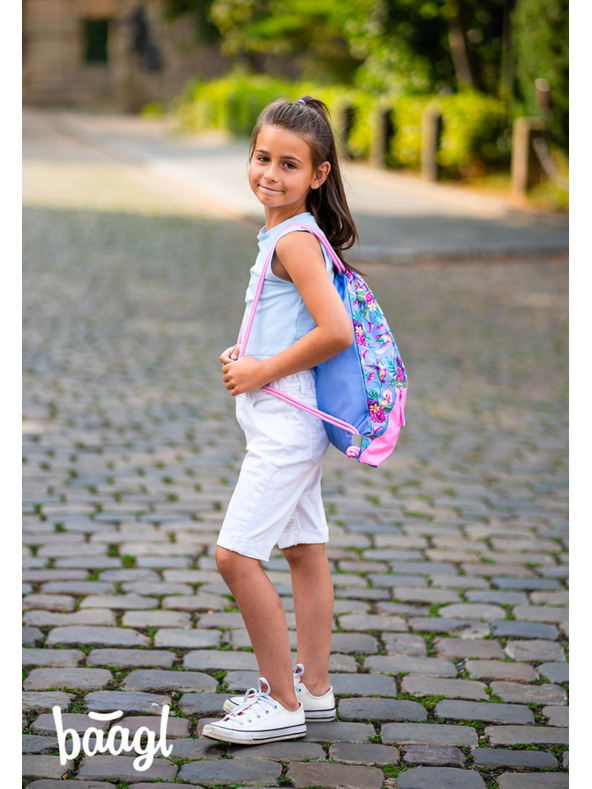 BAAGL  BAAGL 3 SET Airy Kolibri: nahrbtnik, peresnica, vrečka