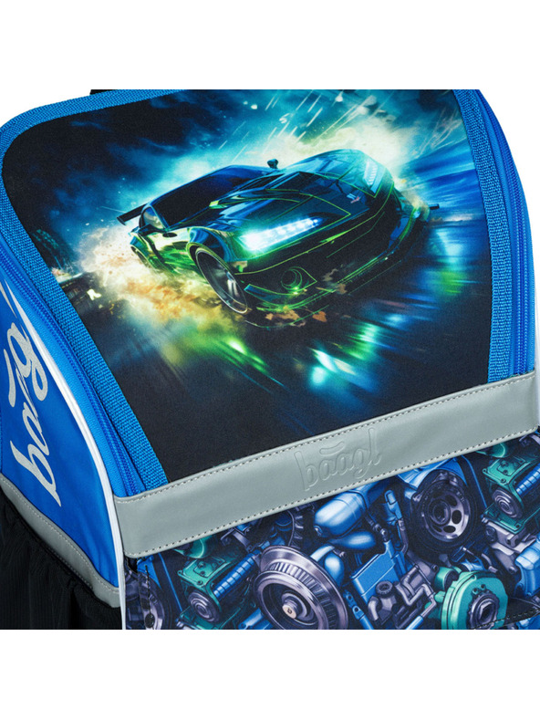 BAAGL  BAAGL Šolska torba Zippy Dirkaški avto