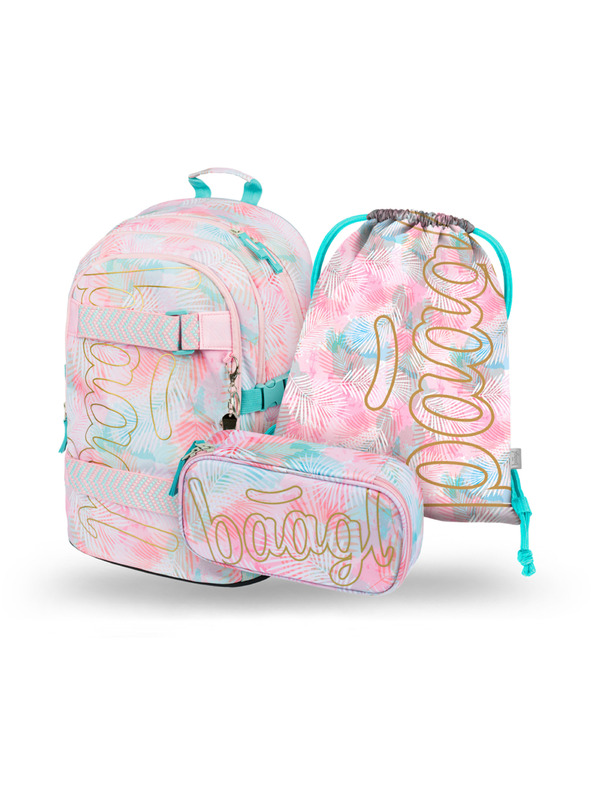 BAAGL  BAAGL 3 SET Skate Sunset: nahrbtnik, peresnica, vrečka