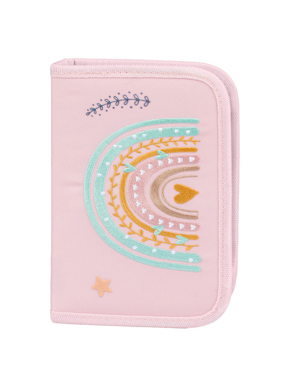 BAAGL  BAAGL 5 SET Zippy Mavrica roza: torba, peresnica, vrečka, mapa, škatla