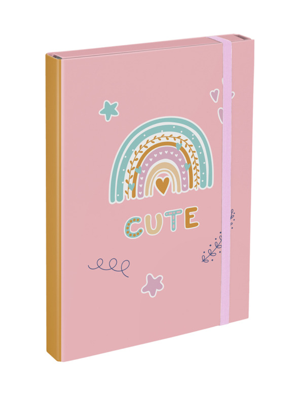 BAAGL  BAAGL 5 SET Zippy Mavrica roza: torba, peresnica, vrečka, mapa, škatla