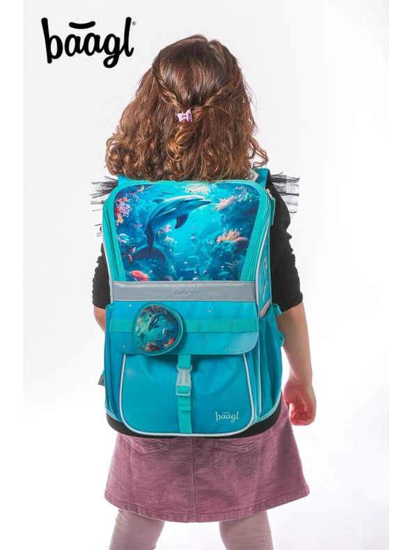 BAAGL  BAAGL Šolska torba Zippy Delfin
