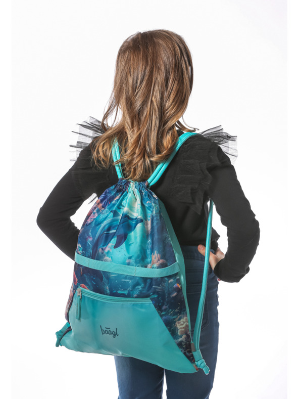 BAAGL  BAAGL SET 3 Zippy Delfin: torba, peresnica, vrečka