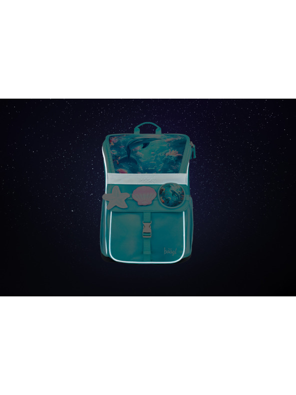 BAAGL  BAAGL SET 3 Zippy Delfin: torba, peresnica, vrečka