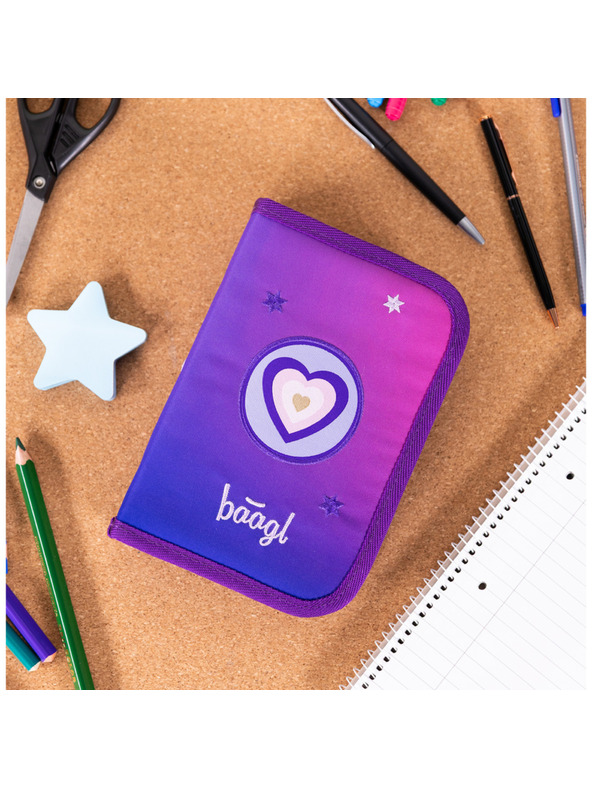 BAAGL  BAAGL SET 3 AIRY Konji srce: nahrbtnik, peresnica, vrečka