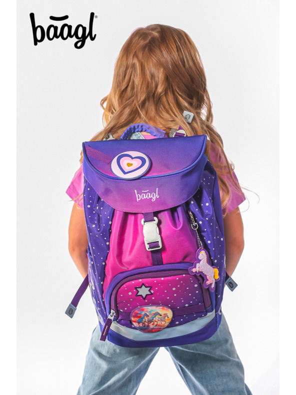 BAAGL  BAAGL SET 3 AIRY Konji srce: nahrbtnik, peresnica, vrečka