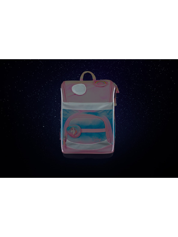 BAAGL  BAAGL Šolska torba Zippy plus Mavričasti samorog