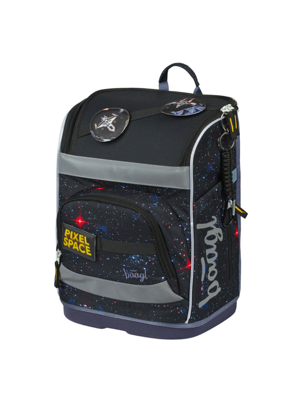 BAAGL  BAAGL SET 3 Zippy plus Pixel Space: šolska torba, peresnica, vrečka