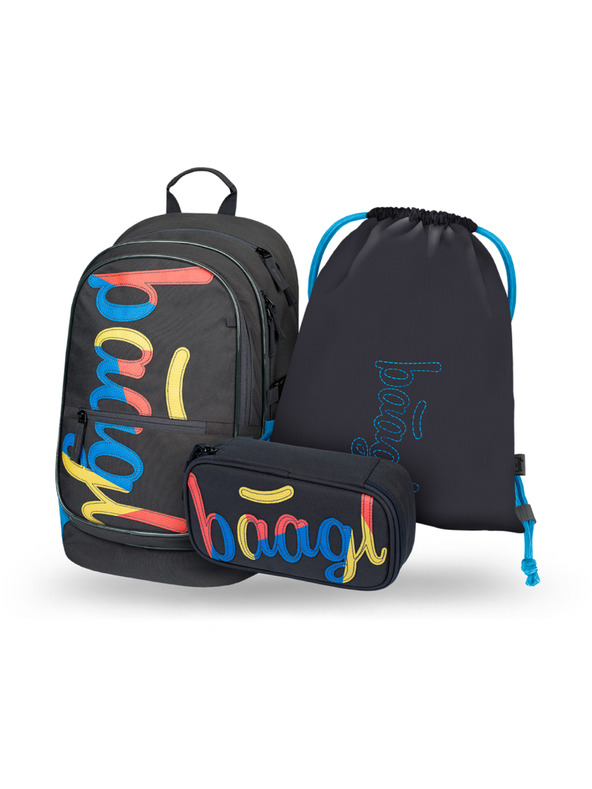 BAAGL  BAAGL SET 3 Core Logo mix: nahrbtnik, peresnica, vrečka