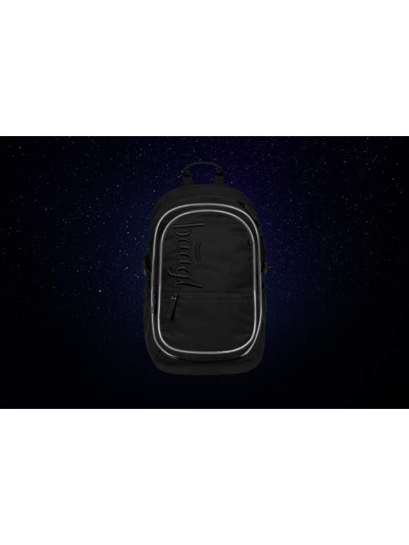 BAAGL  BAAGL SET 3 Core Uni črna: nahrbtnik, peresnica, vrečka