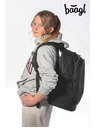 BAAGL  BAAGL SET 3 Core Uni črna: nahrbtnik, peresnica, vrečka