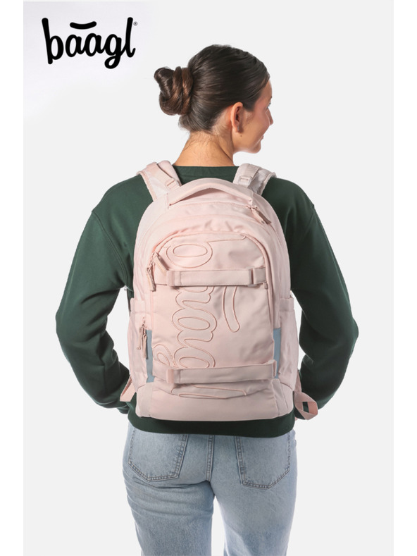 BAAGL  BAAGL SET 3 Skate max Creamy: nahrbtnik, peresnica, vrečka