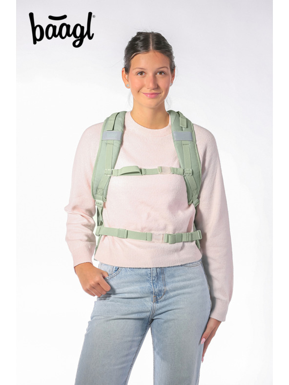 BAAGL  BAAGL SET 3 Skate max Mentol: nahrbtnik, peresnica, vrečka