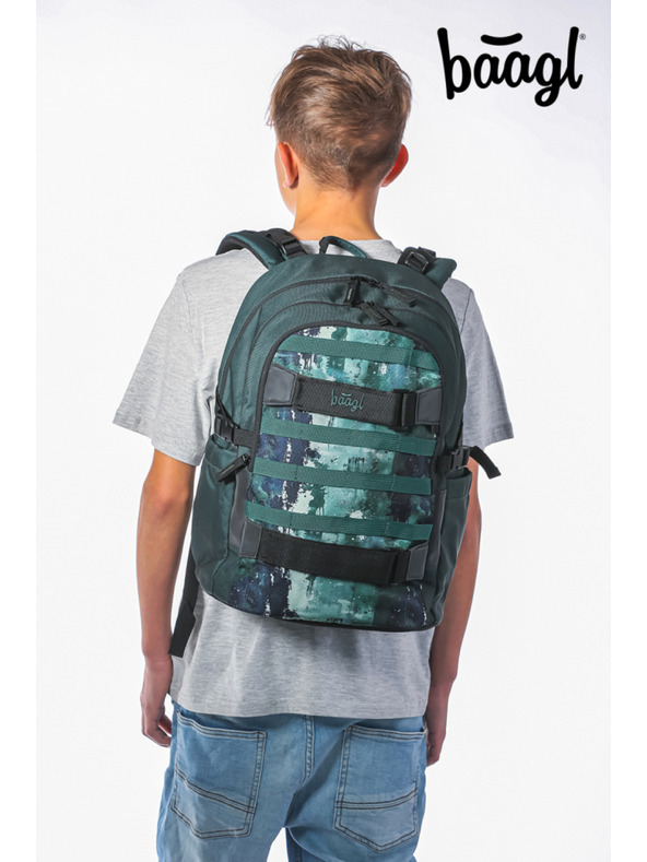 BAAGL  BAAGL SET 3 Skate Forest: nahrbtnik, peresnica, športna torba