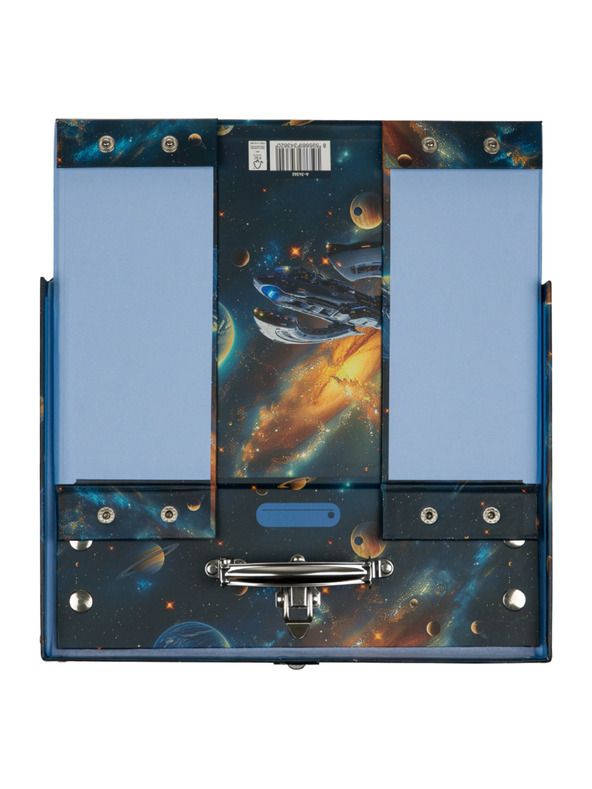 BAAGL  BAAGL Zložljiv šolski kovček Vesolje s kovinskim okovjem