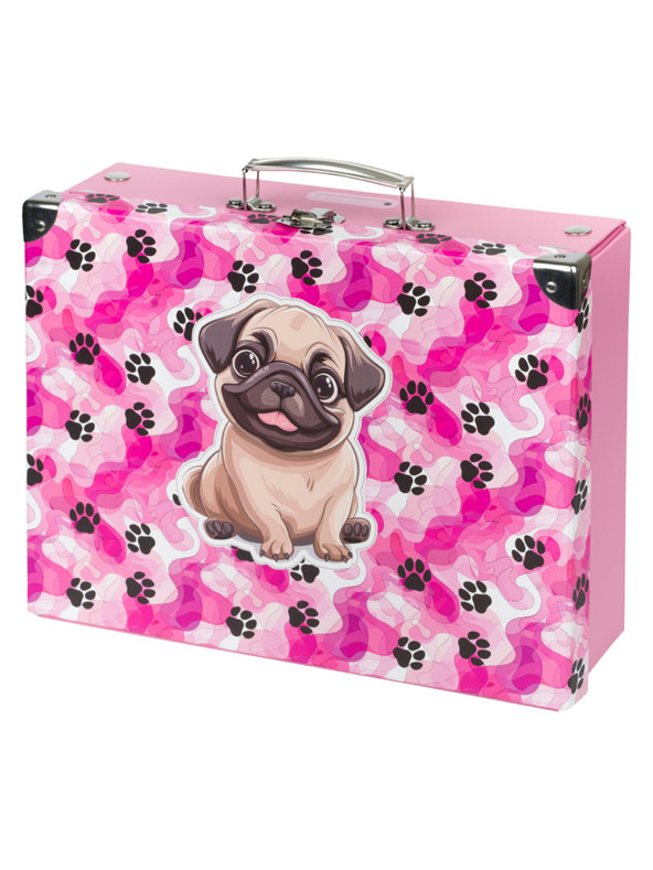 BAAGL  BAAGL Zložljiv šolski kovček Tačke s kovinskim okovjem