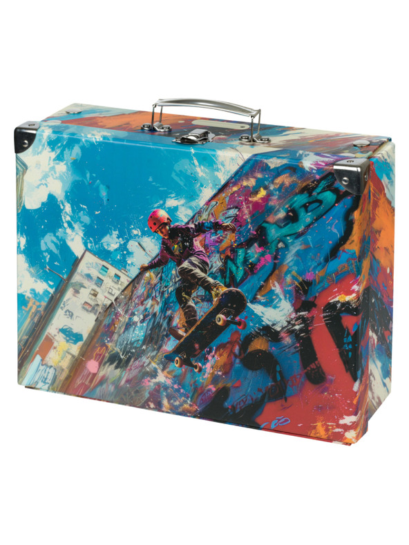 BAAGL  BAAGL Zložljiv šolski kovček Skatepark z kovinskim okovjem