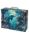 BAAGL  BAAGL Zložljiv šolski kovček Delfin s kovinskim okovjem