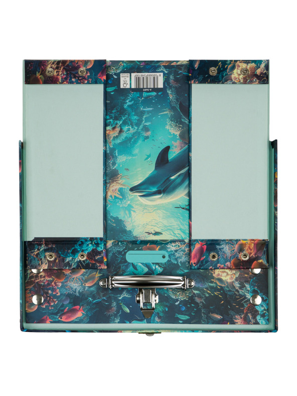 BAAGL  BAAGL Zložljiv šolski kovček Delfin s kovinskim okovjem