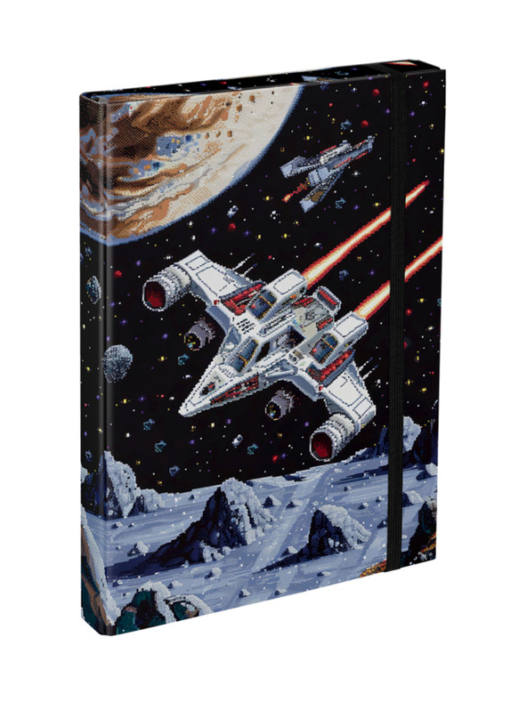 BAAGL  BAAGL Mapa za šolske zvezke A4 Pixel Space