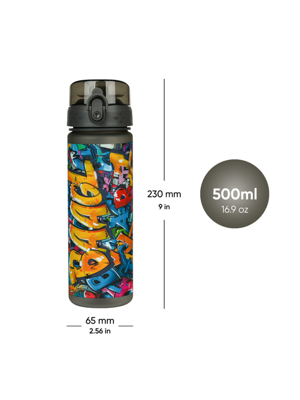 BAAGL  BAAGL Tritanska steklenica za pijačo Skatepark 500 ml