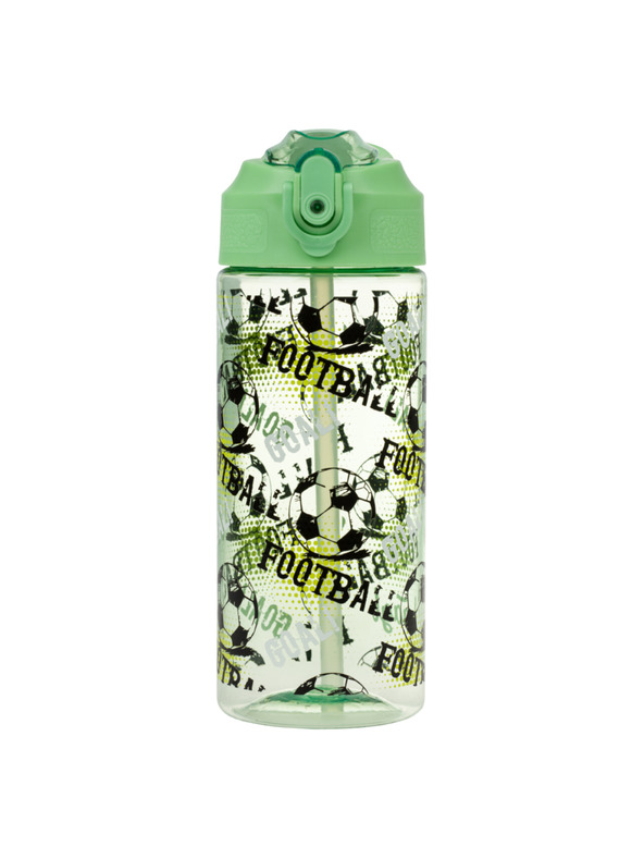 BAAGL  BAAGL Tritanska steklenica za pijačo z slamico Nogomet 500 ml