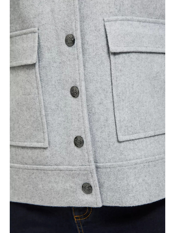 Moodo Svetlo siva srajčna jakna