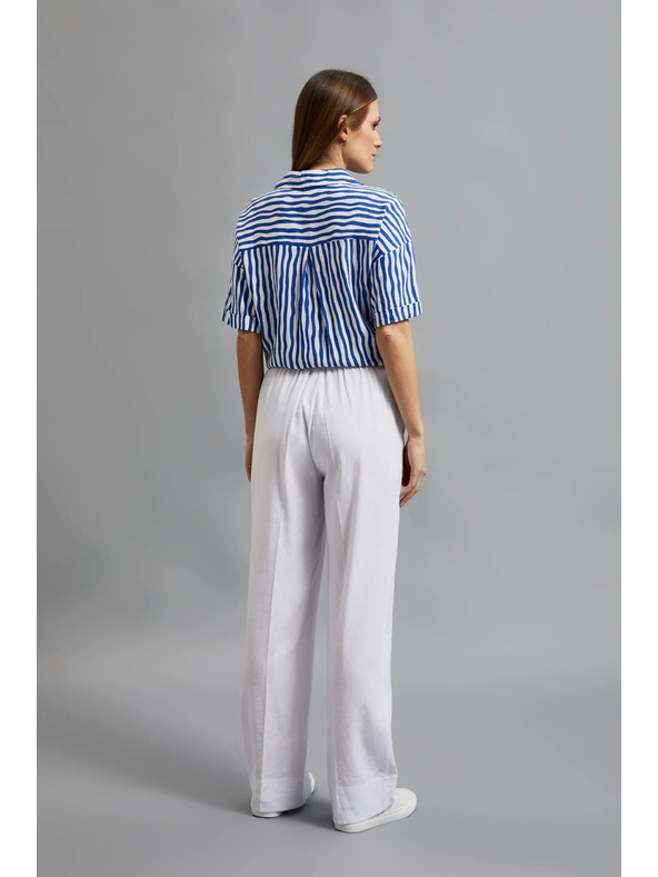 Moodo Bele ohlapne hlače