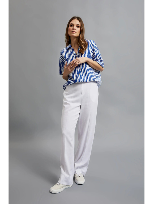 Moodo Bele ohlapne hlače