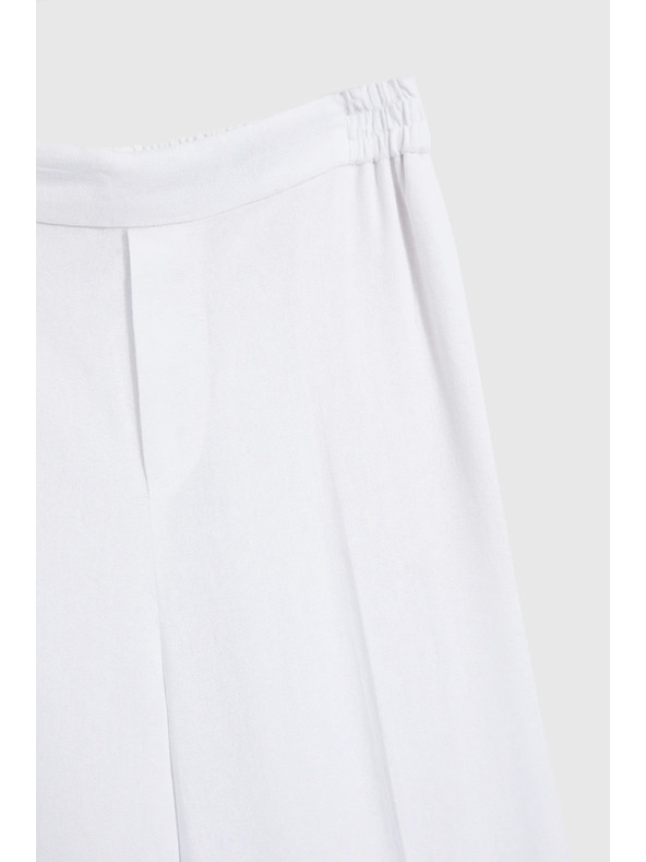 Moodo Bele ohlapne hlače