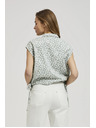 Moodo Vzorčasta bluza z vezavo