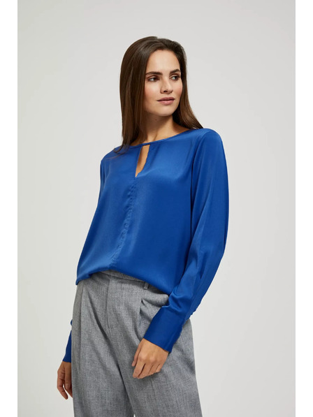 Moodo Modra bleščeča bluza Moodo