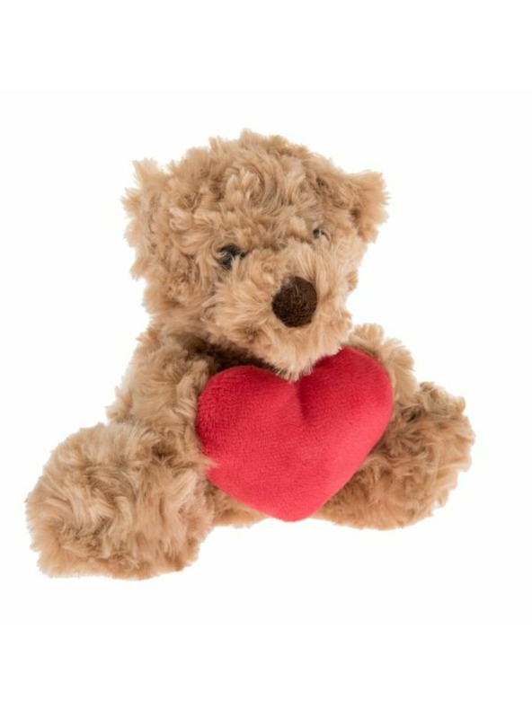 Casa de Engel Plišasti medvedek s srcem - rjav, 0/100
