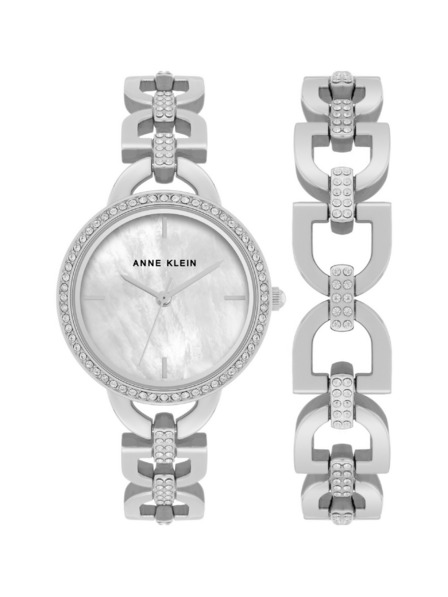 Anne Klein Darilni komplet ure in zapestnice Anne Klein AK/4105SVST
