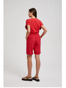 Moodo Rdeče lanene kratke hlače