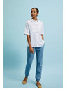 Moodo Bela srajca s kratkimi rokavi