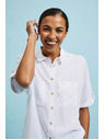 Moodo Bela srajca s kratkimi rokavi
