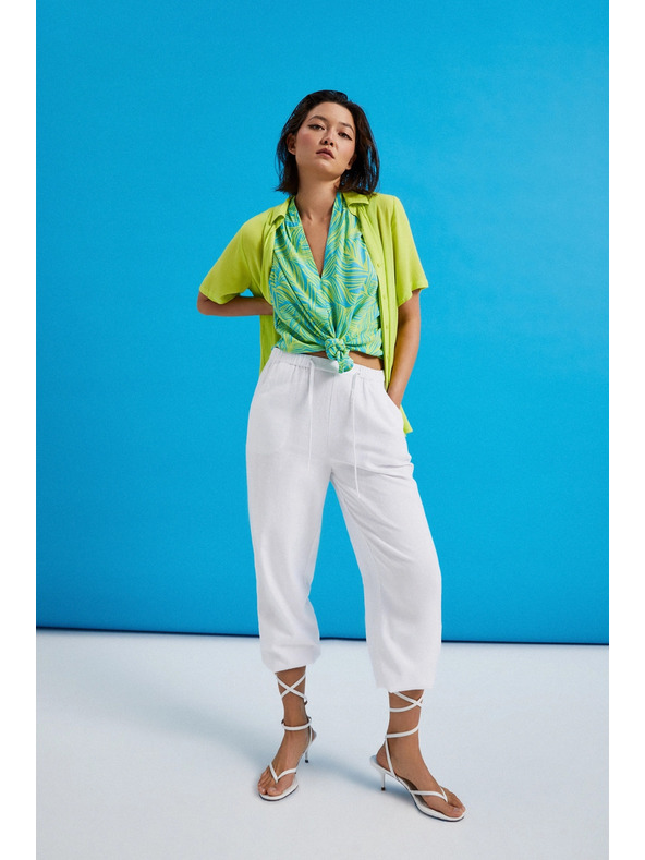 Moodo Zelen top brez rokavov